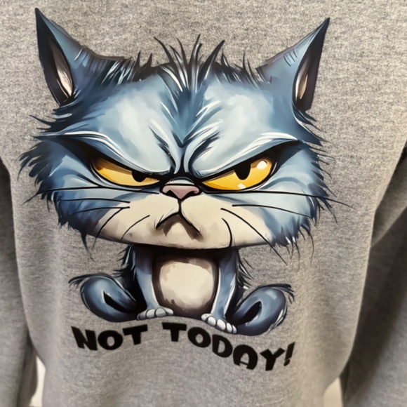 🕘 BRAND NEW SWEATSHIRT WITH KITTY SIZE MED - Picture 3 of 7